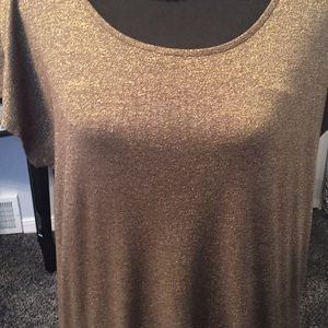 Ladies INC Gold Glitter long sweater XL